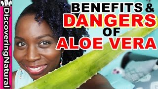 BENEFITS amp DANGERS of ALOE VERA  Hair Loss Treatment and Dandruff Treatment  Natural Hair [upl. by Auhsuoj]