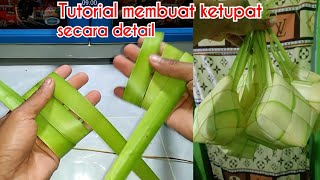 Tutorial cara membuat ketupat •cocok untuk yang sedang belajar [upl. by Delija]