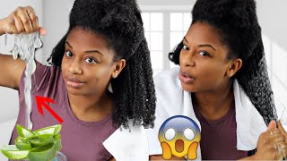 How To Use Aloe Vera For Fast Natural Hair Growth [upl. by Nalniuq]