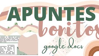 Apuntes Bonitos en Google Docs✨ Fernanda [upl. by Ner]