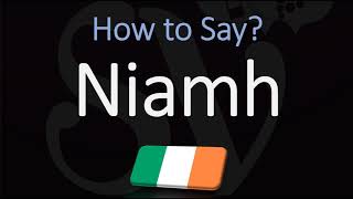 How to Pronounce Niamh CORRECTLY Irish Names Pronunciation [upl. by Dafodil]