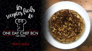 RECETAS FACILES Tortilla de bacalao al estilo de Martín Berasategui ¡Garrote [upl. by Tattan]