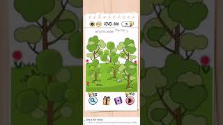 Brain Test Level 200 what is under the tree Walkthrough [upl. by Tterrab477]