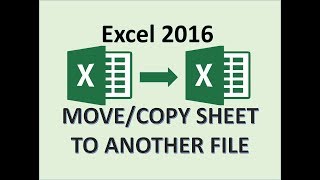 Excel 2016  Move amp Copy Sheets  How to Transfer Data Between Another Workbook  Workbooks Sheet MS [upl. by Costanza]