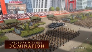 CIVILIZATION VI  Domination Win Victory Movies [upl. by Xineohp399]