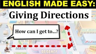 How to Give Directions  English Lesson and Practice [upl. by Eisinger]