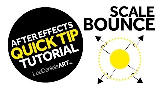 After Effects Tutorial  QUICK TIP  Scale Bounce [upl. by Dickman]