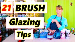 21 Tips for Brush Glazing  Pottery Glazing Techniques [upl. by Meekyh]