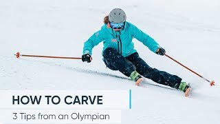 HOW TO CARVE  Ski better with these 3 TIPS [upl. by Eenimod]