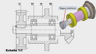 Guidage en rotation par roulements à contact radial type BC علوم تقنية  الهندسة الالية [upl. by Angelico]