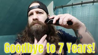 SHAVING OFF MY 7 YEAR BEARD [upl. by Kcitrap71]