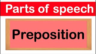 PREPOSITIONS  Definition Types amp Examples  Parts of speech [upl. by Anaoy]