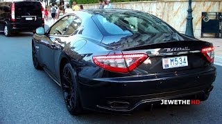 Maserati GranTurismos RUMBLING Around Monaco Lovely Sounds 1080p Full HD [upl. by Klapp387]