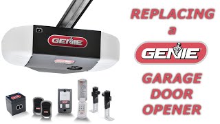 Replacing  Installing a Genie Garage Door Opener [upl. by Normi]