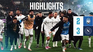 Highlights  Atalanta  Napoli 23  Serie A  21ª giornata [upl. by Robison503]