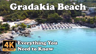 Gradakia Beach Lassi Kefalonia Cephalonia in 4K  Everything [upl. by Ellehcal]