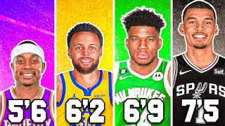 BEST NBA PLAYER FROM EACH HEIGHT [upl. by Marybeth]