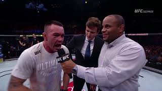 Fight Night Sao Paulo Colby Covington Octagon Interview [upl. by Clarey]