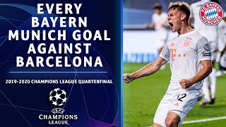 All EIGHT goals scored by Bayern Munich vs Barca  Champions League Quarterfinal Highlights [upl. by Pattison]