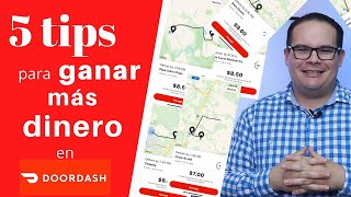 5 TIPS PARA GANAR MAS DINERO EN DOORDASH [upl. by Caldeira278]