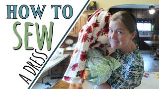 How to SEW a DRESS mennonite style [upl. by Ahsiyt]