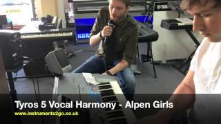 Yamaha Tyros5 Vocal Harmony Example Demo [upl. by Adroj90]