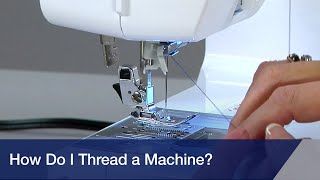 Brother Sewing Machine How to Thread Mechanical and Automatic Machines [upl. by Haldan]