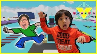 VTubers Roblox MEGA FUN OBBY Parkour Style Lets Play with Ryan Vs Daddy [upl. by Fanchette825]