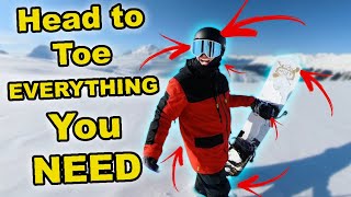 First Time Snowboarding Gear Checklist [upl. by Eet]