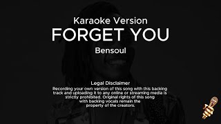 Bensoul  Forget You Karaoke Version [upl. by Ainolloppa678]