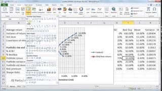 capital market line and sharpe ratio in excel [upl. by Uv]