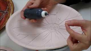 Ceramics II Glazing the Platters [upl. by Adoree409]