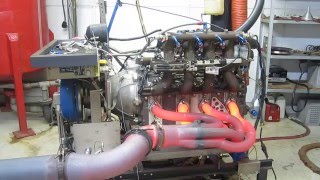 Mazda R26B 4 Rotor Engine Dyno  GLOWING HEADER [upl. by Alleda339]