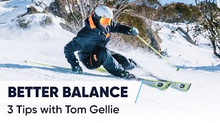 HOW TO SKI STEEPER SLOPES  3 Tips For Better Balance [upl. by Grani]