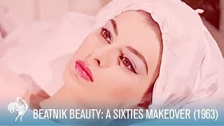 Beatnik Beauty Transformation A Sixties Makeover 1963  British Pathé [upl. by Ardnait]