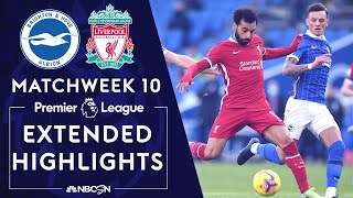 Brighton v Liverpool  PREMIER LEAGUE HIGHLIGHTS  11282020  NBC Sports [upl. by Allit]