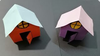 Cómo hacer casa de papel fácil  How To Make a Paper House Easy  Origami [upl. by Epifano]