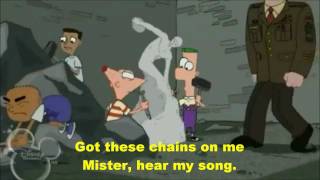 Phineas and FerbChains On Me LyricsHD [upl. by Senga]