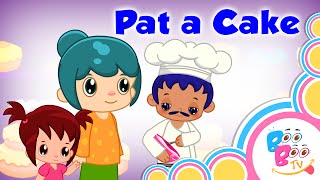 Pat A Cake Bakers Man With Lyrics  English Kids Nursery Rhyme  Song For Children by Boo Boo Tv [upl. by Anitsrihc578]