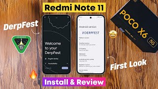 DerpFest Android 15  Redmi Note 11NFC  Install amp Review [upl. by Samaria]