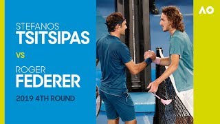 Stefanos Tsitsipas v Roger Federer  Australian Open 2019 4R  AO Classics [upl. by Harrow911]