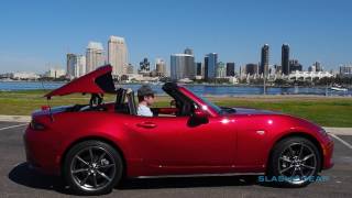 2017 Mazda MX5 Miata RF retractable hardtop roof demo [upl. by Florri]