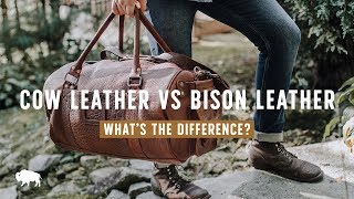 Cow Leather VS Bison Leather  Whats the difference [upl. by Cecilia741]