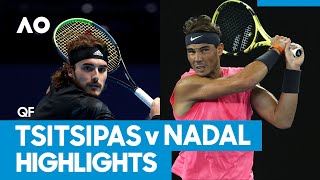 Stefanos Tsitsipas vs Rafael Nadal Match Highlights QF  Australian Open 2021 [upl. by Lundin439]