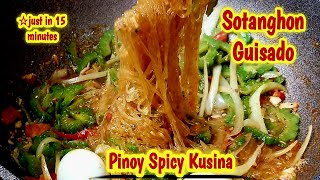 Easy Sotanghon Guisado  Noodle Recipe Pinoy Style [upl. by Acinemod]