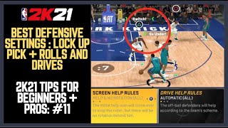 NBA 2K21 Lockdown Defensive Settings Tutorial 2K21 On Ball Defense  Help Defense Settings Tips 11 [upl. by Leonelle]