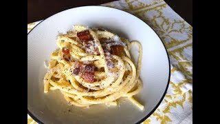 How to Make Real Spaghetti Carbonara  Christine Cushing [upl. by Airam724]