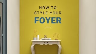 How To Style Your Foyer or Entryway the Livspace way [upl. by Norford]