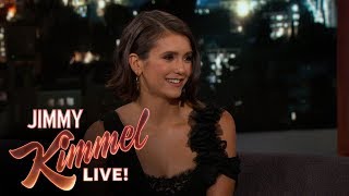 Nina Dobrev on John Stamos the 80s amp Flatliners [upl. by Nura]