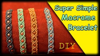 Macrame Tutorial  Easy and Fast Macrame Bracelet Tutorial for Beginners  DIY [upl. by Nyloc561]